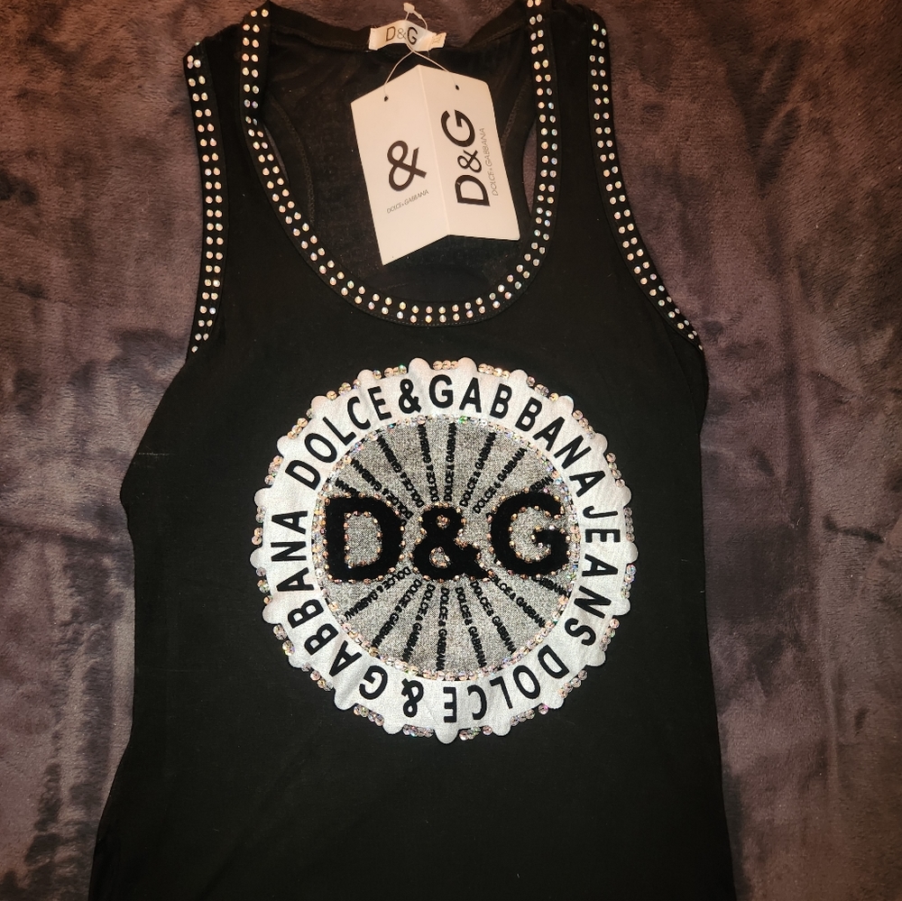 Dolce & Gabbana bling tank